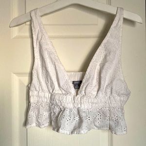 Eyelet Crop Top